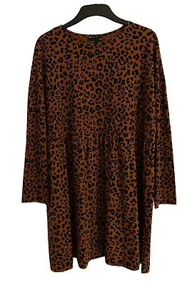 £15 • Buy ASOS Leopard Print Dress UK Size 18