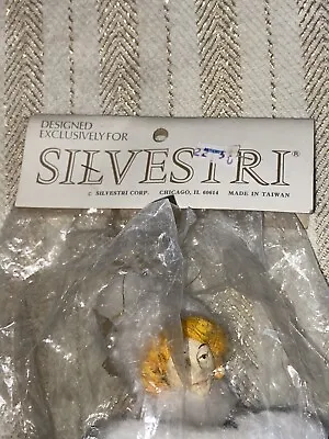 Vintage 9” Silvestri Silver Winter Lady Tree Topper Open Original Package Rare • $12.95