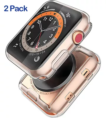 $7.90 • Buy 2 Pack Apple Watch Screen Protector Case 8 Ultra 7 6 54SE 40 44 38 42 45 41 49MM