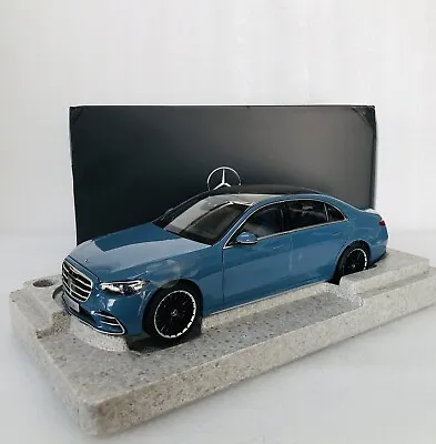 1/18 Mercedes-Benz S-class Blue Dealer Edition Diecast With Opening No Autoart • $225