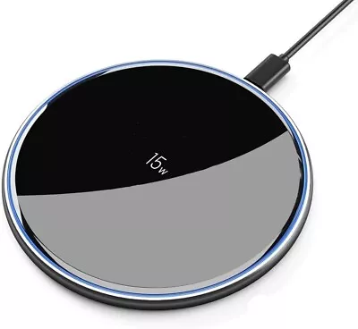 Fast Wireless Charger 15W Charging Pad Universal Compatible With All Brands • £5.99