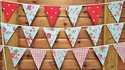 £4.99 • Buy CATH KIDSTON Fabric Bunting 3m -15 Flags Home/Christmas/Tea/Garden PARTY