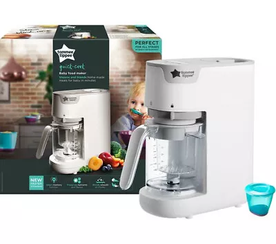 TOMMEE TIPPEE Quick-Cook Baby Food Maker - White • £74.95