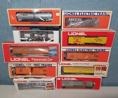 Mixed Lot Of 10 Lionel Trains O Scale Freight Cars (mixed Roadnames) #12a • $61