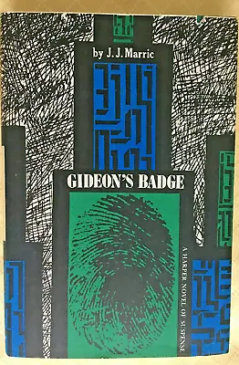 GIDEON'S BADGE  Marric Collectible~HC-DJ GREAT Mystery Vr Good Cond. J.J. MARRIC • $5.98