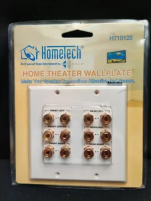 $12.99 • Buy Home Theater Wall Plate With Six Channels For Speaker Connections HT10125