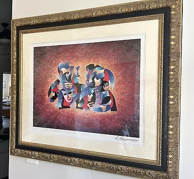 Anatole Krasnyansky “Officers’ Celebration #7” Seriolithograph  Framed 2010 • $350