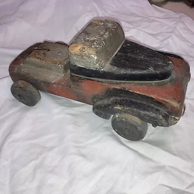 Vintage Wooden Toy Truck With Metal Trailer Hookup • $9.99