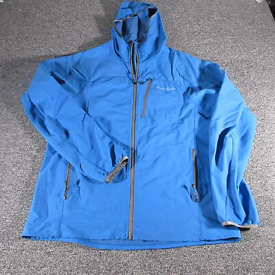 Eddie Bauer Jacket Mens Large Blue Full Zip Travex First Ascend Hiking Outdoor • $12