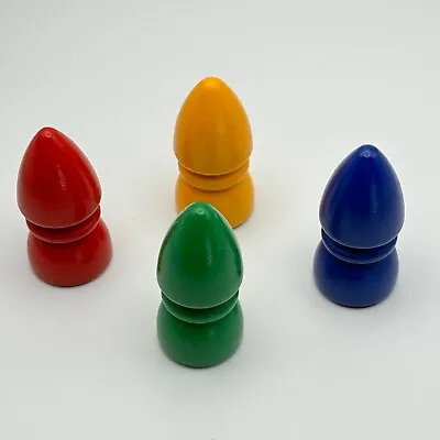 The Magic Labyrinth 4 Magnetic Magician Pawns 2010 Red Yellow Green Blue • $4.99