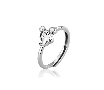 Tiny Silver Disney Mickey Mouse Adjustable Ring • $8.99