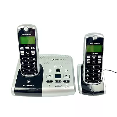 Motorola (MD7261) 5.8GHz Black & Silver 3-Mail Box Phone System W/ Power Supply  • $34.99