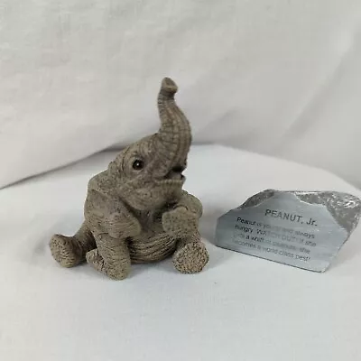 The Herd By Martha Carey  Elephant“Peanut Jr.” 3138 Marty Sculptures Trunk Up • $37.97