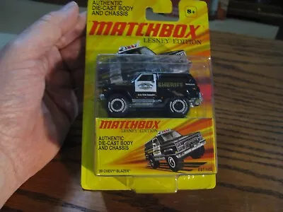 2010 Matchbox Lesney Edition '89 Chevy Blazer Monc Blue County Sheriff  # HW 12 • $10.99