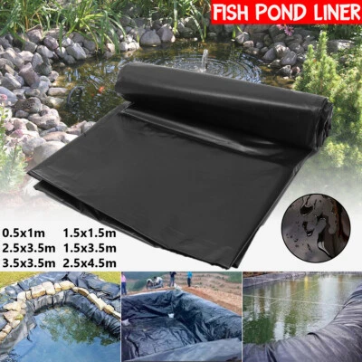 £6.71 • Buy 3 Sizes Fish Pond Liners Strong Garden Pool HDPE Landscaping Reinforced Liner