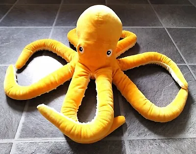 IKEA Octopus BLÅVINGAD Soft Toy Plush Soft Toy Orange Large • £18.50