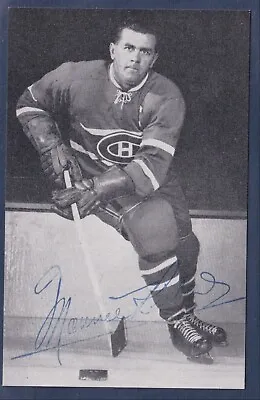 1960' Canadiens Postcards Team Issue #NNO Maurice Richard Facsimile AUTO • $99.99