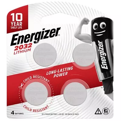 Energizer Batt Button Lith 3V Pk4 E303803700 • $30.95