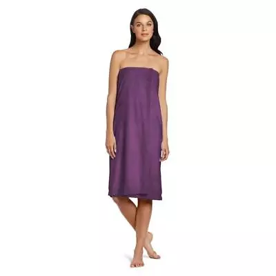 DII 32.5  Modern Style Fabric Womens Shower Wrap In Eggplant Purple • $49.99
