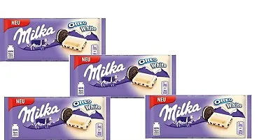 Absolute Novelty From Milka   Oreo White   Chocolate Bars (4 X100g) From Germany • £16.77