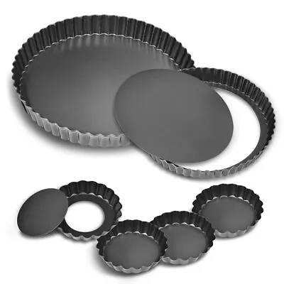 11Inch 9 Inch And 4 Inch Tart Pan With Removable Bottom 2 Pcs Large Size Quic... • $36.76