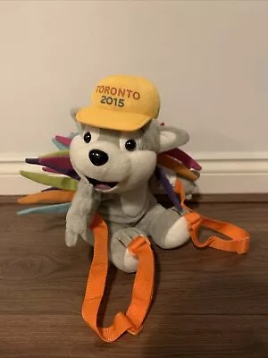 Toronto 2015 Pan Am 12  Pachi Porcupine Mascot Plush Backpack • £30