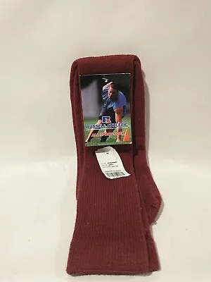 Russell RTS00AS Adult/Youth Maroon Cardinal Red Color All Sport Tube Sock Medium • $8.99