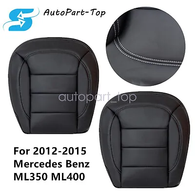 For 2012 -2015 Mercedes Benz ML350 ML400 Front Bottom Leather Seat Cover -Black • $42.49