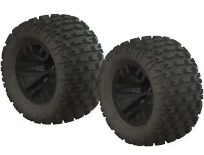 Arrma AR550044 DBoots Fortress Monster Truck Tire / Wheel Glued Black Granite • $27.99
