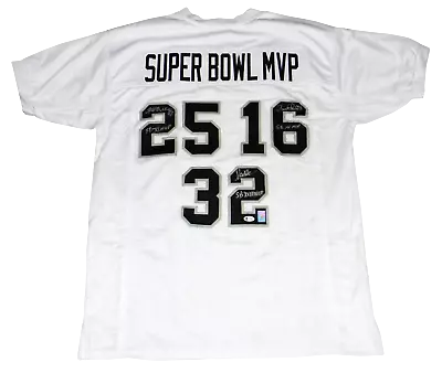 $299 • Buy Marcus Allen Fred Biletnikoff Jim Plunkett Signed Oakland Raiders Sb Mvp Jersey