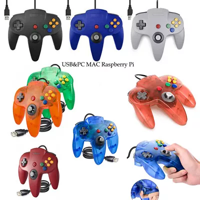 For Nintendo 64 N64 USB Controller Gamepad Joystick For PC MAC Raspberry Pi Win • $12.99