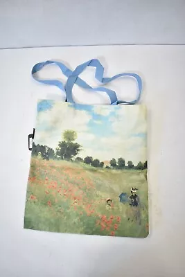 RainCaper Large Magazine Canvas Tote Bag Monet Poppy Field Design Magnetic • $17.99