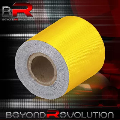 Header Manifold High Temp Reflective Heat Shield Wrap 2  X 15' Roll Gold • $10.99