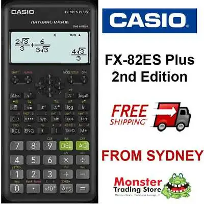 CASIO SCIENTIFIC CALCULATOR FX-82ES PLUS FX82  FX-82 FX82-ES PLUS 2nd EDITION • $29.50