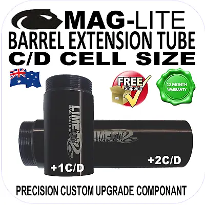 Maglite Upgrade Conversion C/d Barrel Extension Body Tube 2-6 Cell Flashlight • $19.24