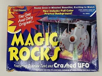 VTG HTF Magic Rocks Crashed UFO Display - Open Box Growing Crystals Kit AS-IS • $31