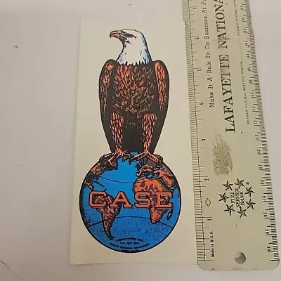 Vintage J I Case Eagle On Top Of The World Decal  6.5   • $18.04