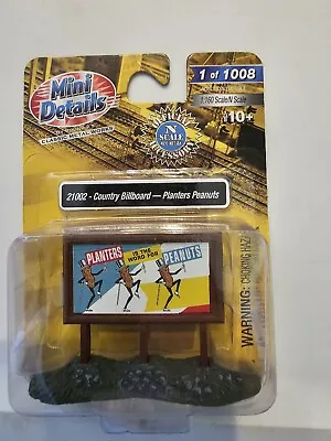 N Scale Mini-Metals 21002 Country Billboard - Planters Peanuts Limited Edition  • $13.25