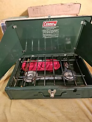 VTG Coleman 425F499 Burner Camping Stove 2 84 With Box Works Great Shape • $1