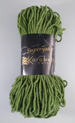 Superyak By Karabella Yarns - Made In Italy - Yak & Merino - Green 10394 - NEW • $12.99