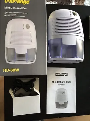 Challenge Mini Dehumidifier 500 Ml BNIB Compact & Quiet • £28.99