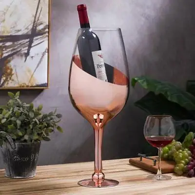 20-inch Giant Copper Tone Decorative Novelty Wine Glass/Champagne Magnum Chiller • $96.99