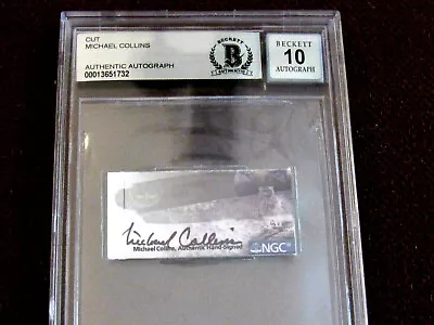 Michael Collins Apollo 11 Astronaut Signed Auto Ngc Coin Label 10 Grade  Beckett • $599.99