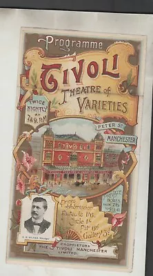 MANCHESTER 1908 Music Hall Programme Damaged Arthur LLOYD Trio COTTERELL ARGO • £6.50