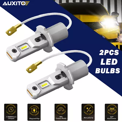 Auxito 2x H3 80W 6500K Bright LED Fog Light Globes Lamp Bulbs Kit White Canbus • $37.77