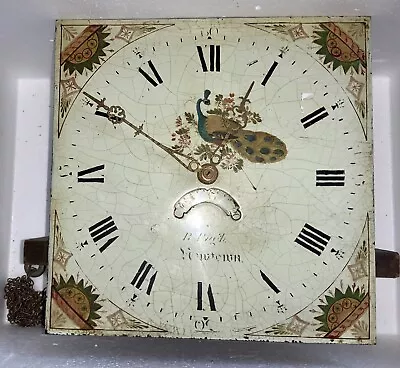 Longcase Dial And Chain Movement  R. PUGH Newport Early 1800/  Spares /repair. • £39.99