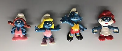 Vintage 1980s Schleich Peyo SMURF SMURFS Action Figures Smurfette Papa Smurf ++ • $15.99