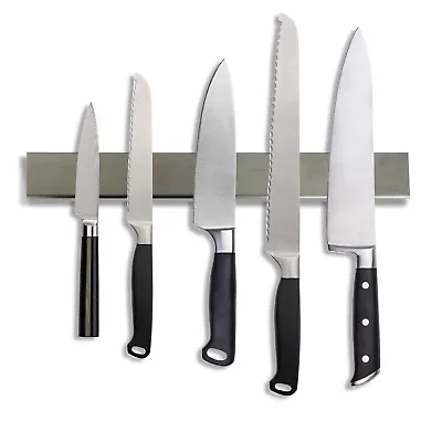 Maypes Stainless Steel Knife Magnetic Strip Multi Use Magnetic Knife Holder • $15.99