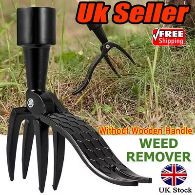 Manual Stand Up Weeder Puller Weed Claw Grass Root Remover Killer Garden Tool UK • £8.26