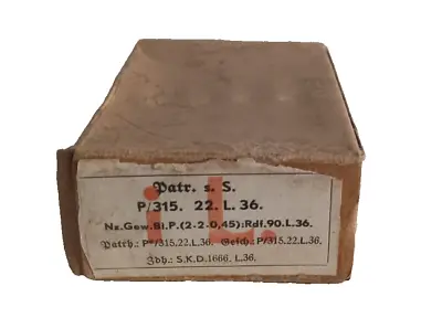 Box Of Ammo German Paper Carton WW2 • $27.29